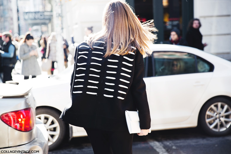 New_York_Fashion_Week-Street_Style-Fall_Winter-2015-Stripes_Fur_Coat-White_Boots-Black_And_White-