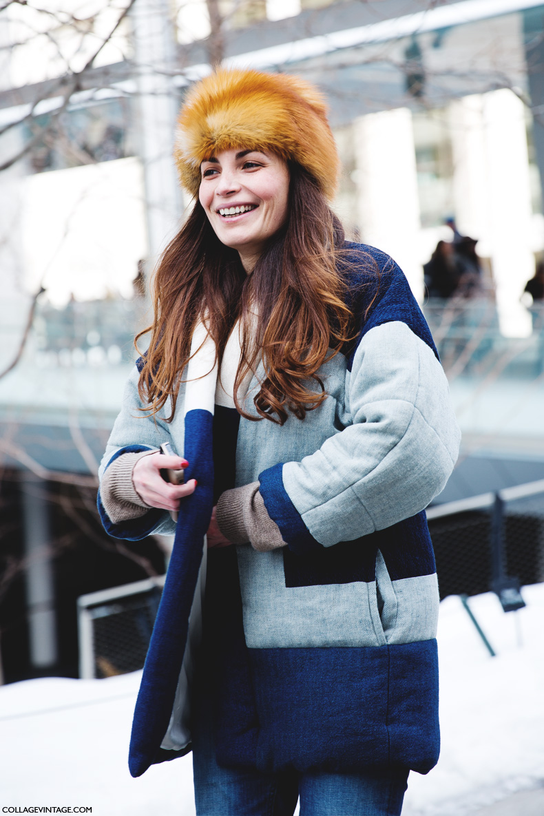 New_York_Fashion_Week-Street_Style-Fall_Winter-2015-Fur_Hat-