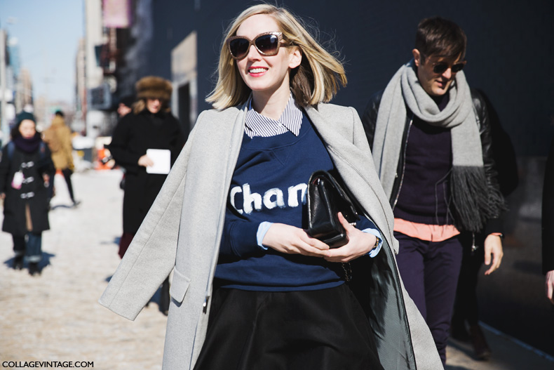 New_York_Fashion_Week-Street_Style-Fall_Winter-2015-Chanel_Sweatshirt-1