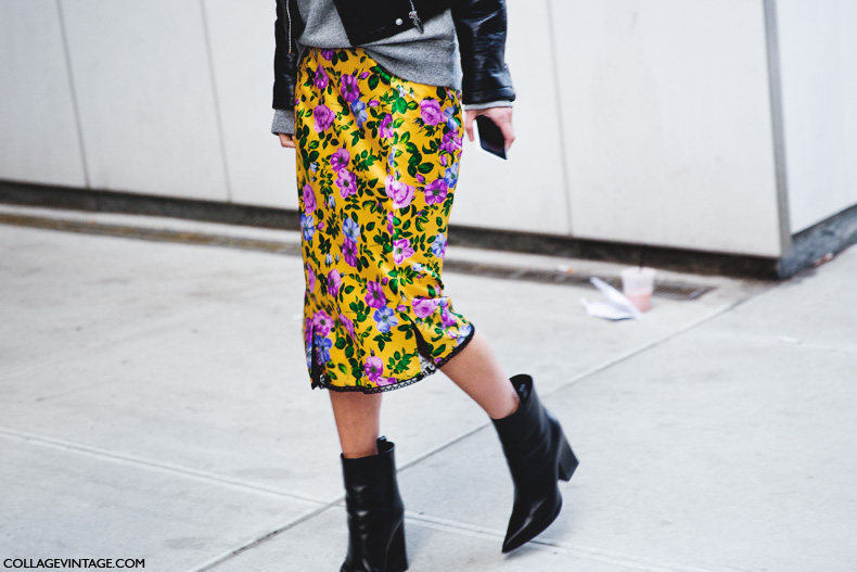 New_York_Fashion_Week-Street_Style-Fall_Winter-2015-Floral_Skirt