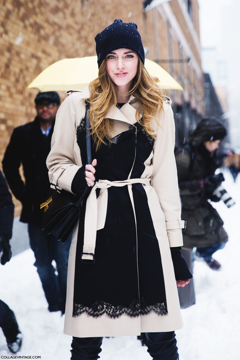 New_York_Fashion_Week-Street_Style-Fall_Winter-2015-Chiara_Ferragni-Trenc_Lace_Dress-Beanie-