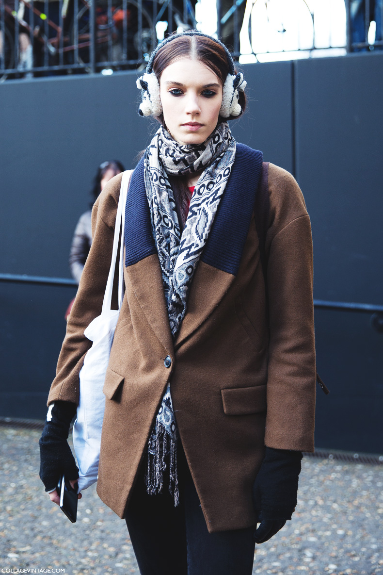 London_Fashion_Week-Street_Style-Fall_Winter_14-Model-Coat-
