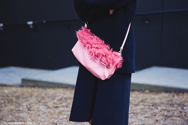 London_Fashion_Week-Street_Style-Fall_Winter_14-Pink_Bag