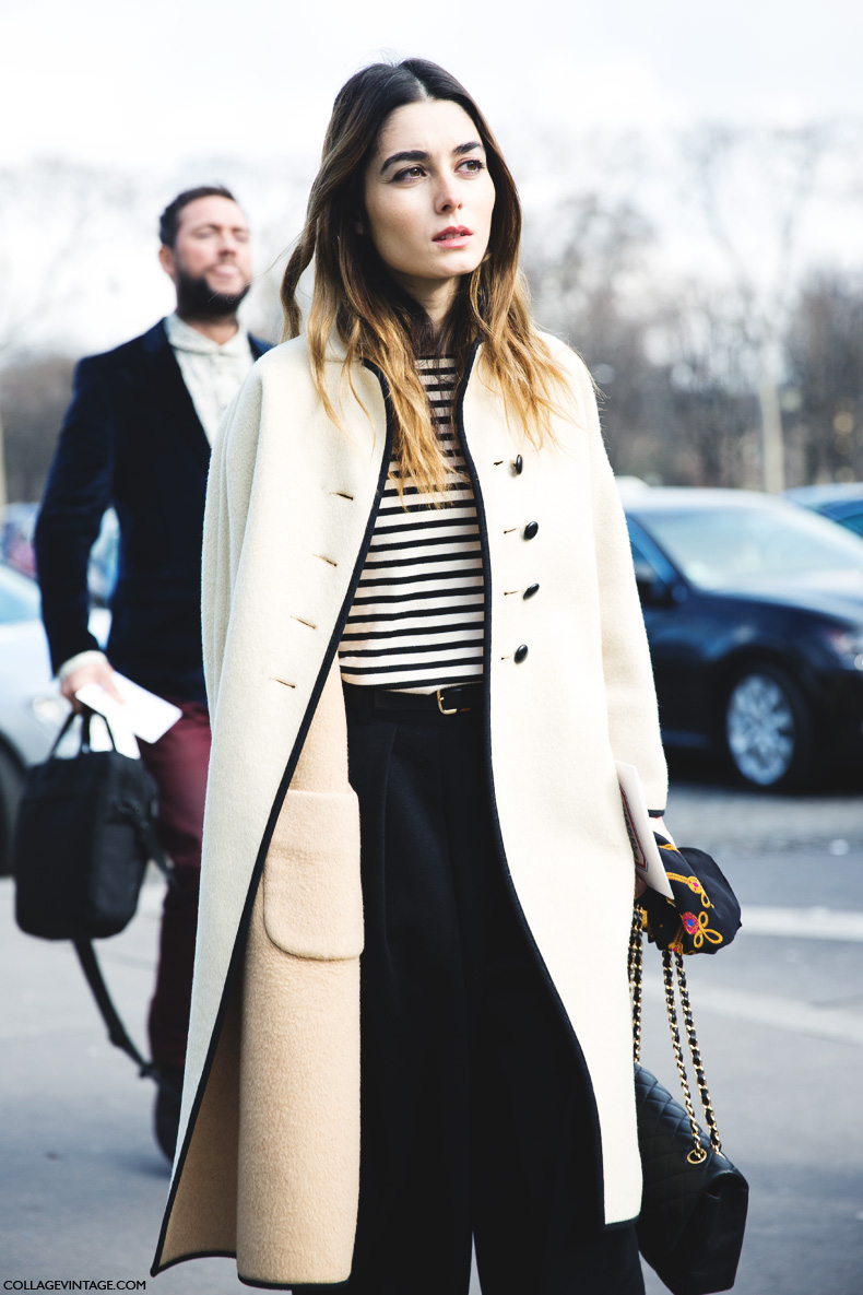 Paris_Fashion_Week_Fall_14-Street_Style-PFW-_Chanel-Black_And_White-Stripes-