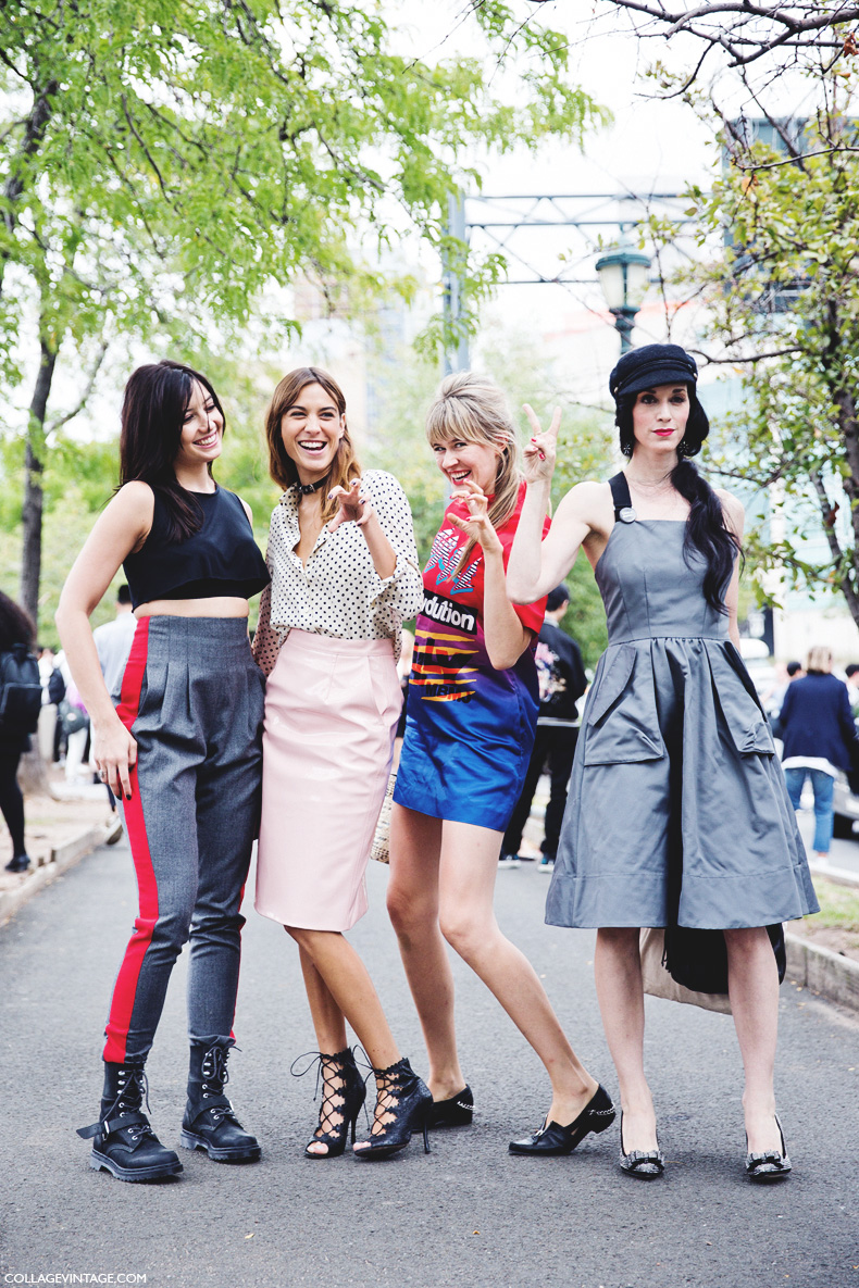 New_York_Fashion_Week_Spring_Summer_15-NYFW-Street_Style-Alexa_Chung-Marc_By_Marc_Jacobs-Pink_Skirt-Dots_Shirt-15