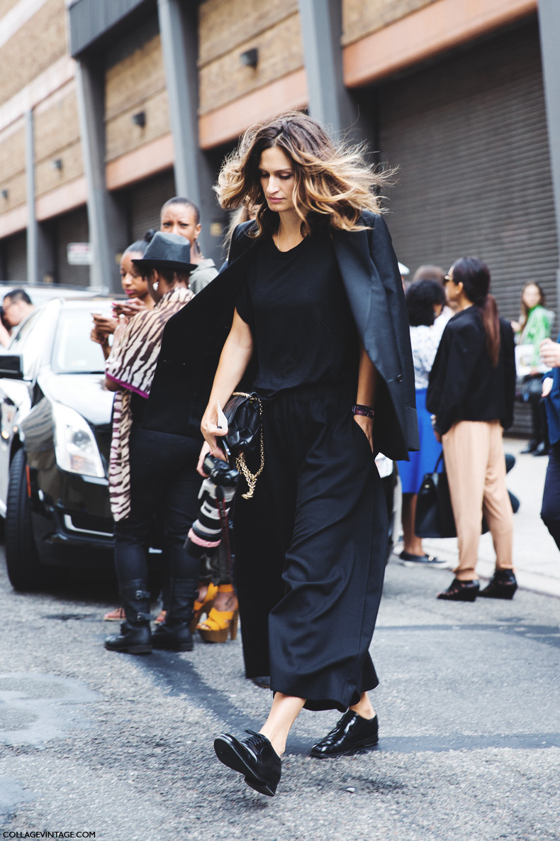 New_York_Fashion_Week_Spring_Summer_15-NYFW-Street_Style-Total_Black-Masculine_Look-