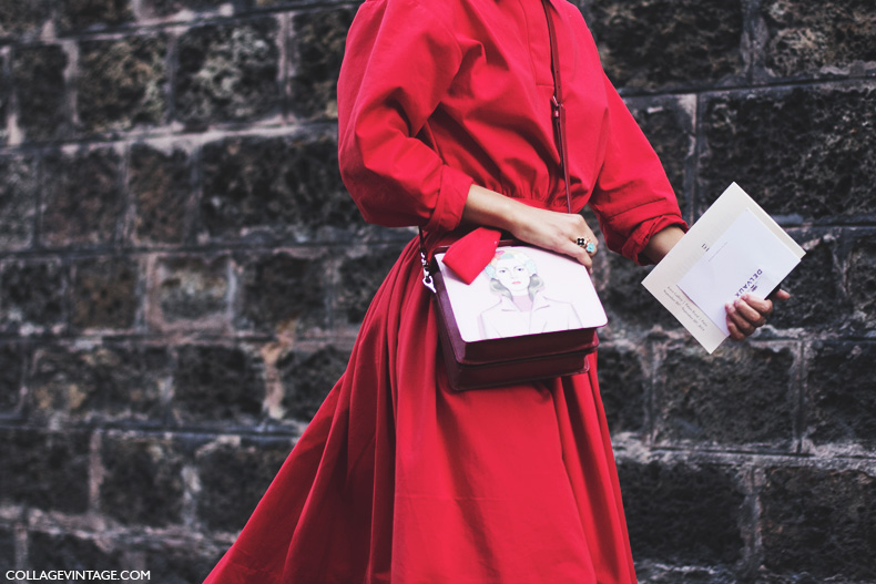 Paris_Fashion_Week_Spring_Summer_15-PFW-Street_Style-Red_Dress-Prada-