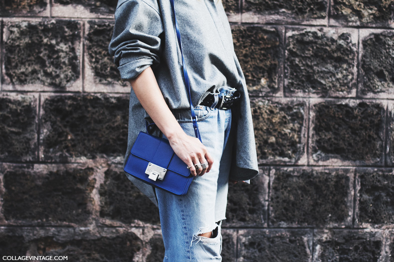 Paris_Fashion_Week_Spring_Summer_15-PFW-Street_Style-Ripped_Jeans-GRey_Top-Electric_Blue-