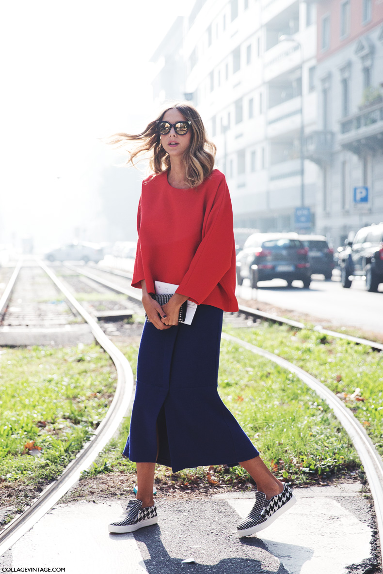 Milan_Fashion_Week_Spring_Summer_15-MFW-Street_Style-Candela_Novembre-Electric_Blue-Slippers-Midi_Skirt-3