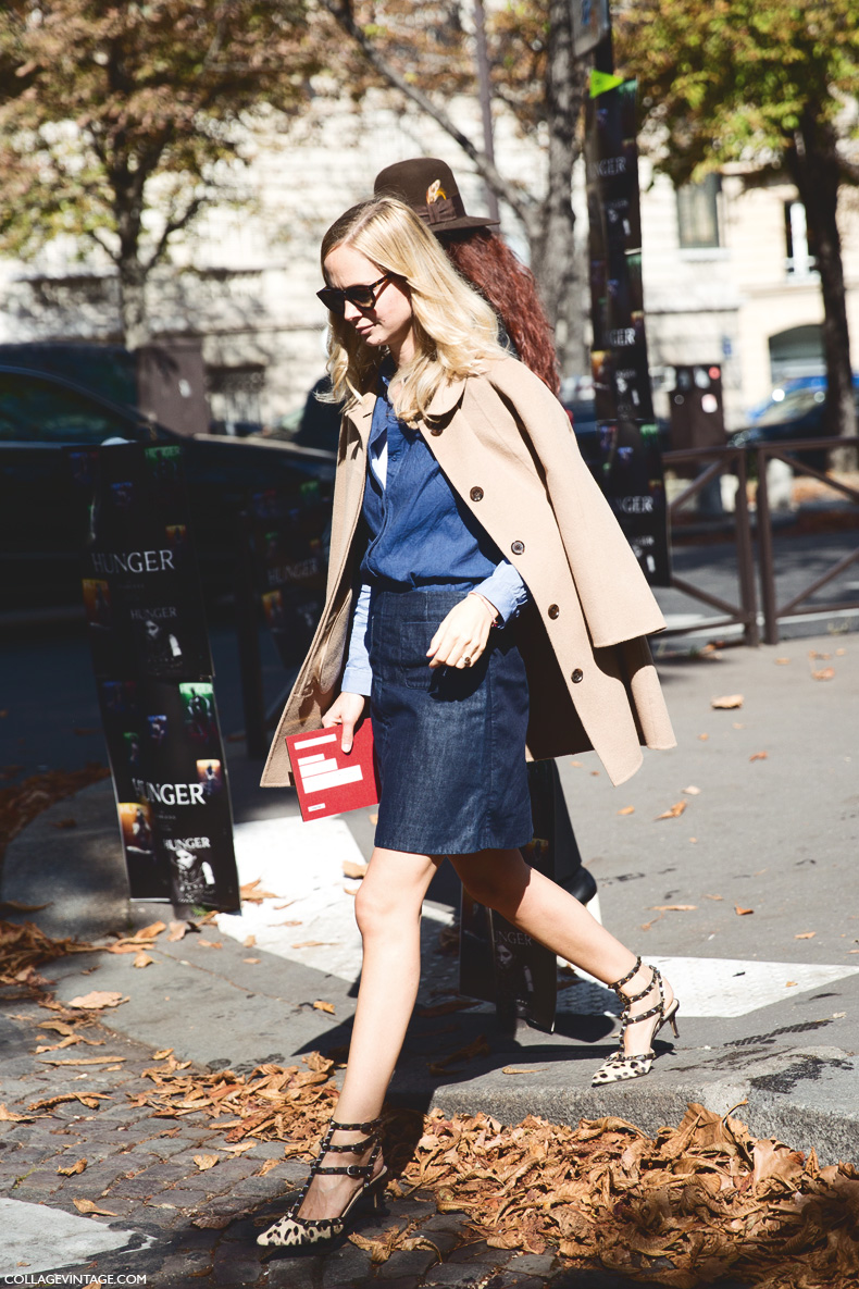 Paris_Fashion_Week_Spring_Summer_15-PFW-Street_Style-Double_Denim-Camel_Coat-Leopard_Shoes-Valentino-