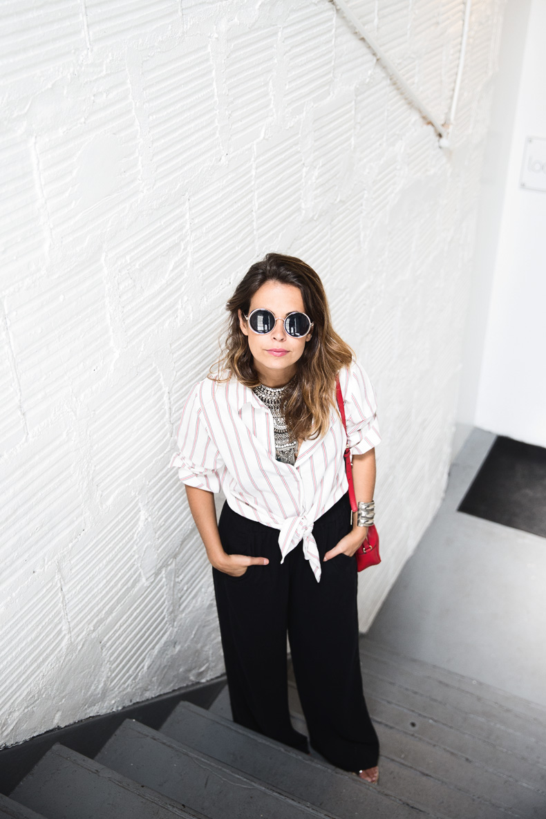 Wide_Leg_trousers-striped_shirt-Statement_Necklace-NYC-Flatiron-Collagevintage-1