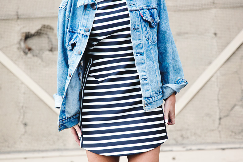 Sriped_Dress-Sony_Pictures-Barkley_The_Pom-Outfit-Denim_Jacket-Street_Style-59