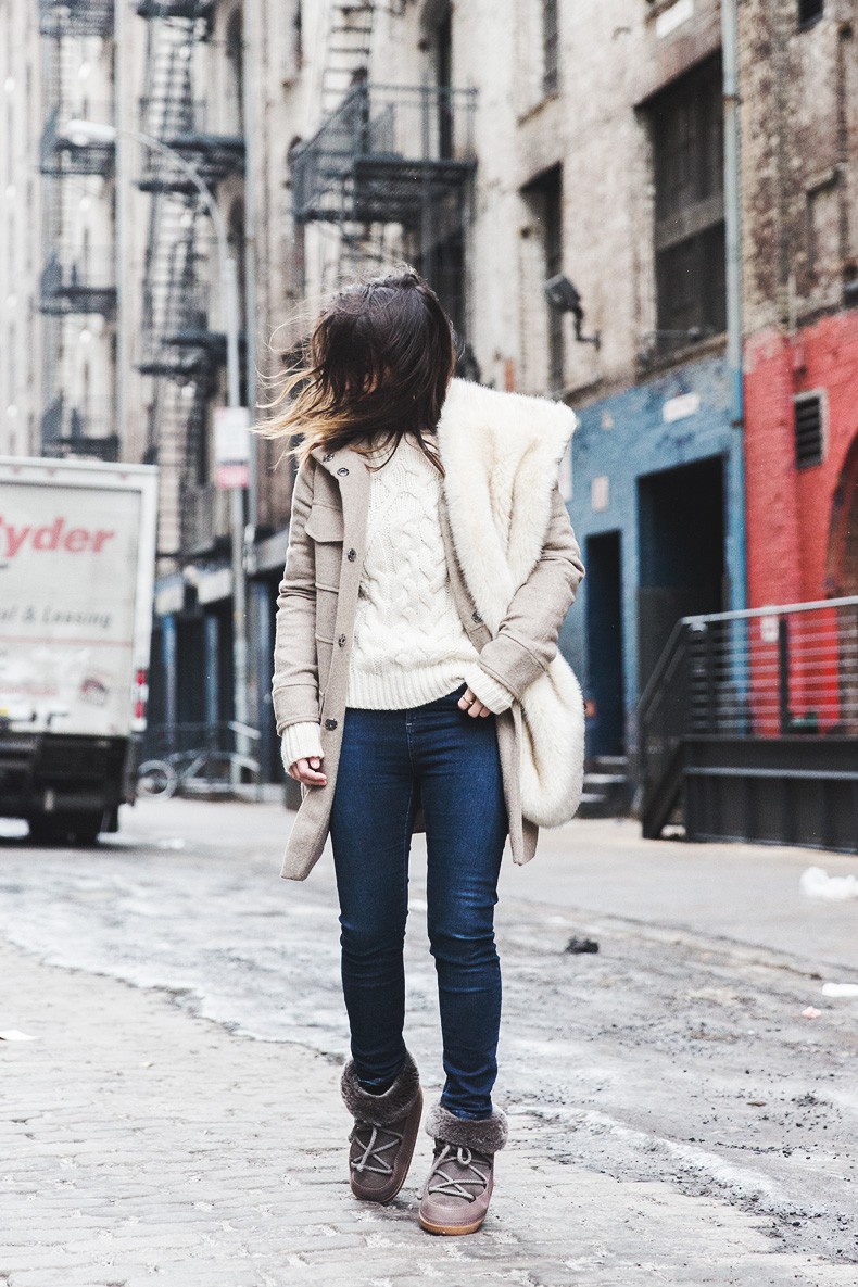 New_York_Fashion_Week-Fall_Winter_2015-Asos_Beige_Coat-Faux_Fur_Scarf-Ikkii_Boots-Winter_Outfit-Street_STyle-NYFW-Collage_Vintage-Maje_Sweater-12