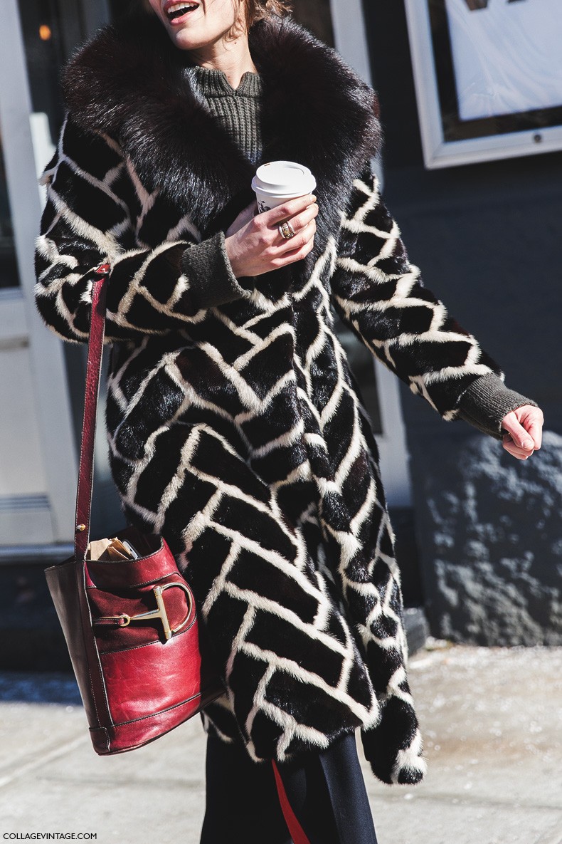 New_York_Fashion_Week-Fall_Winter_2015-Street_Style-NYFW-Fur_Coat-Red_Dior_Bag-