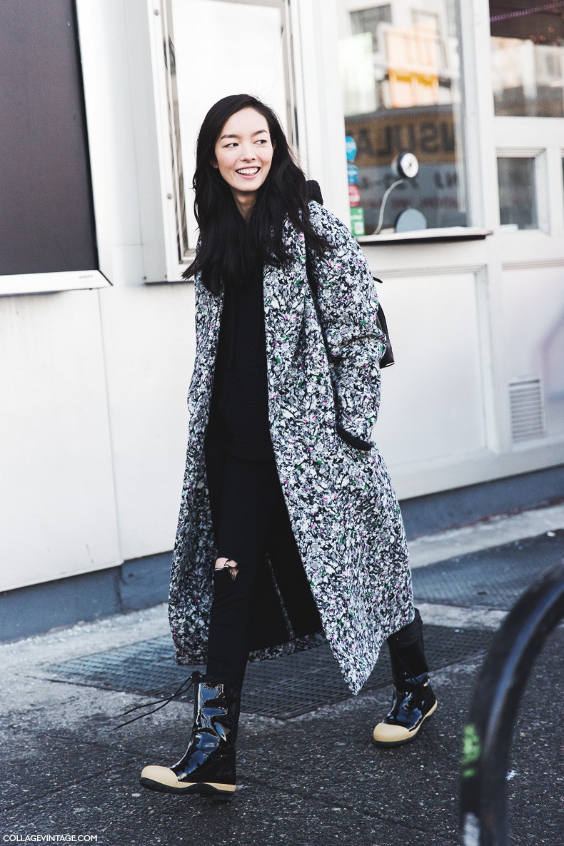 New_York_Fashion_Week-Fall_Winter_2015-Street_Style-NYFW-Model_Rainy_boots-