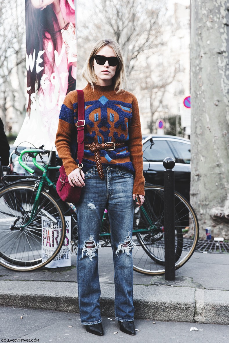 Paris_Fashion_Week-Fall_Winter_2015-Street_Style-PFW-Ripped_Jeans-