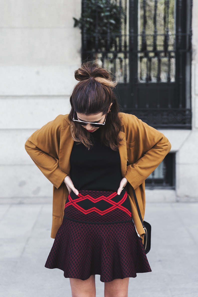 Camel_Jacket-Revolve_Clothing_Skirt-Red_Black_Skirt-Outfit-Street_Style-Balenciaga_Boots-Calvin_Klein_Bag-So_Real_Dior_Sunglasses-3