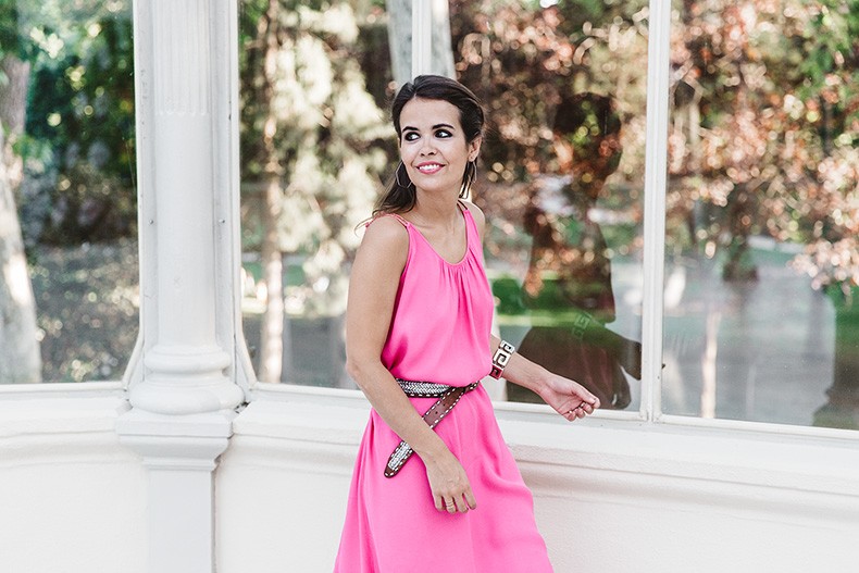 Maje_Gysept_Collection-Long_Pink_Dress-Brown_Sandals-Outfit-Collage_Vintage-Palacio_Cristal-15
