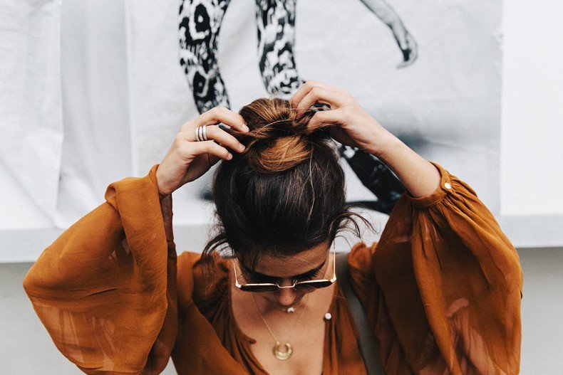 Blouse_Mustard-Isabel_marant_Sandals-Topknot-Outfit-Street_Style-17