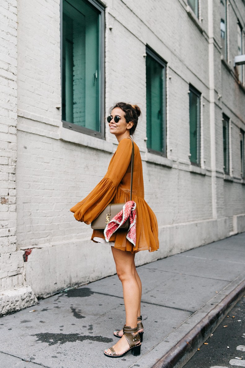 Blouse_Mustard-Isabel_marant_Sandals-Topknot-Outfit-Street_Style-7