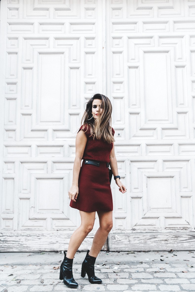 Longchamp-Red_Dress-Booties-Collage_Vintage-Outfit-Street_Style-2