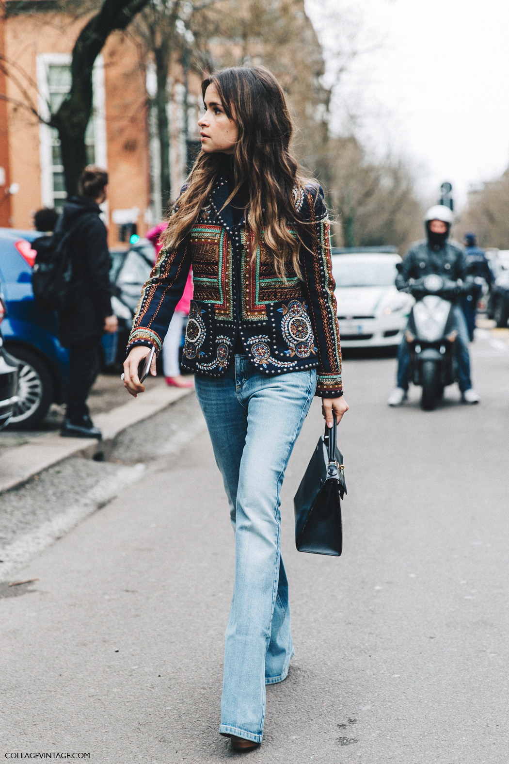 Milan_Fashion_Week_Fall_16-MFW-Street_Style-Collage_Vintage-Miroslava_Duma-Hermes_Bag-Embroidered_Jacket-Flared_Jeans-1