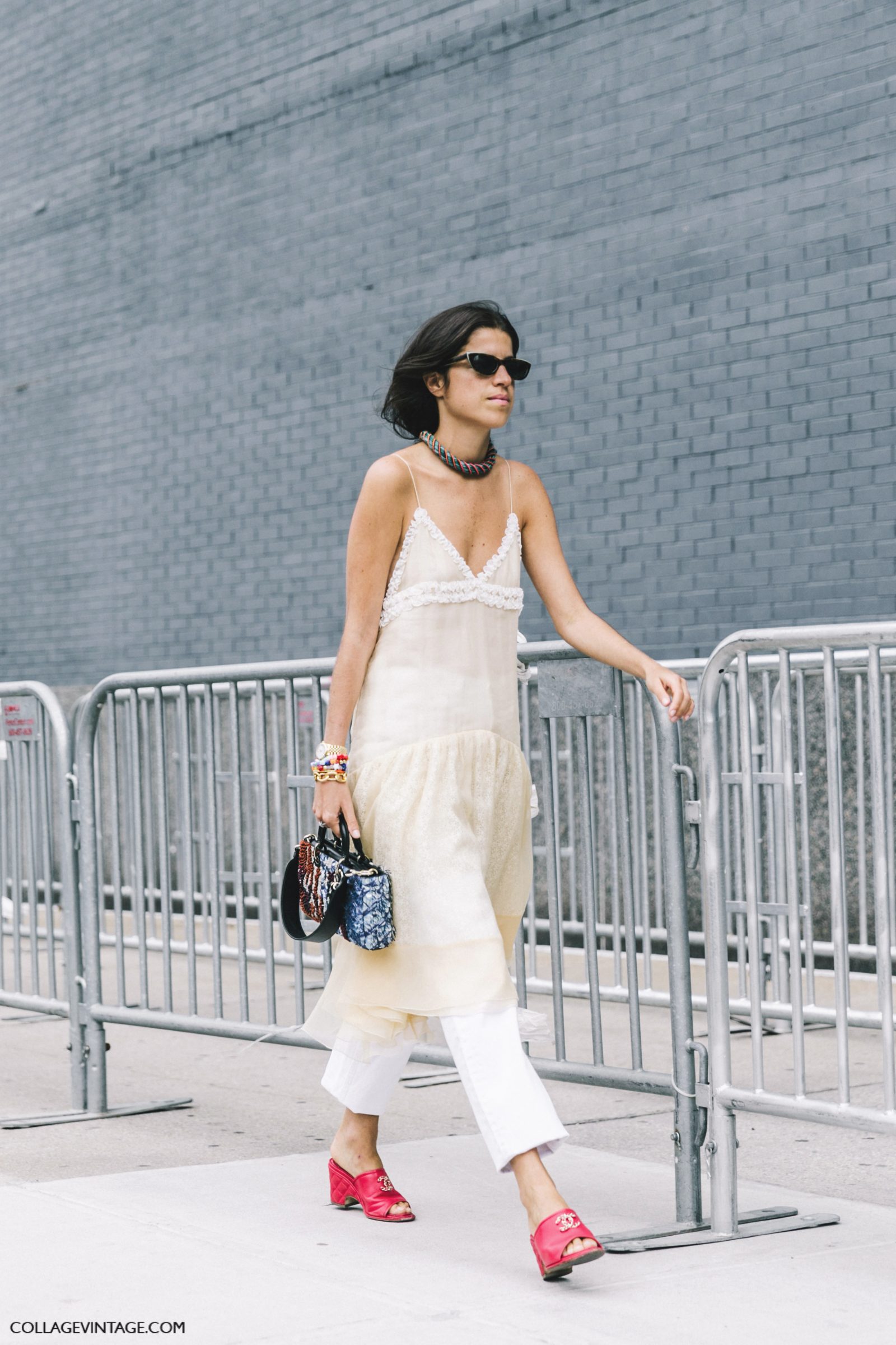 nyfw-new_york_fashion_week_ss17-street_style-outfits-collage_vintage-leandra_medine-man_repeller-dress_over_trousers-chanel_red_mules-lingerie_dress-4