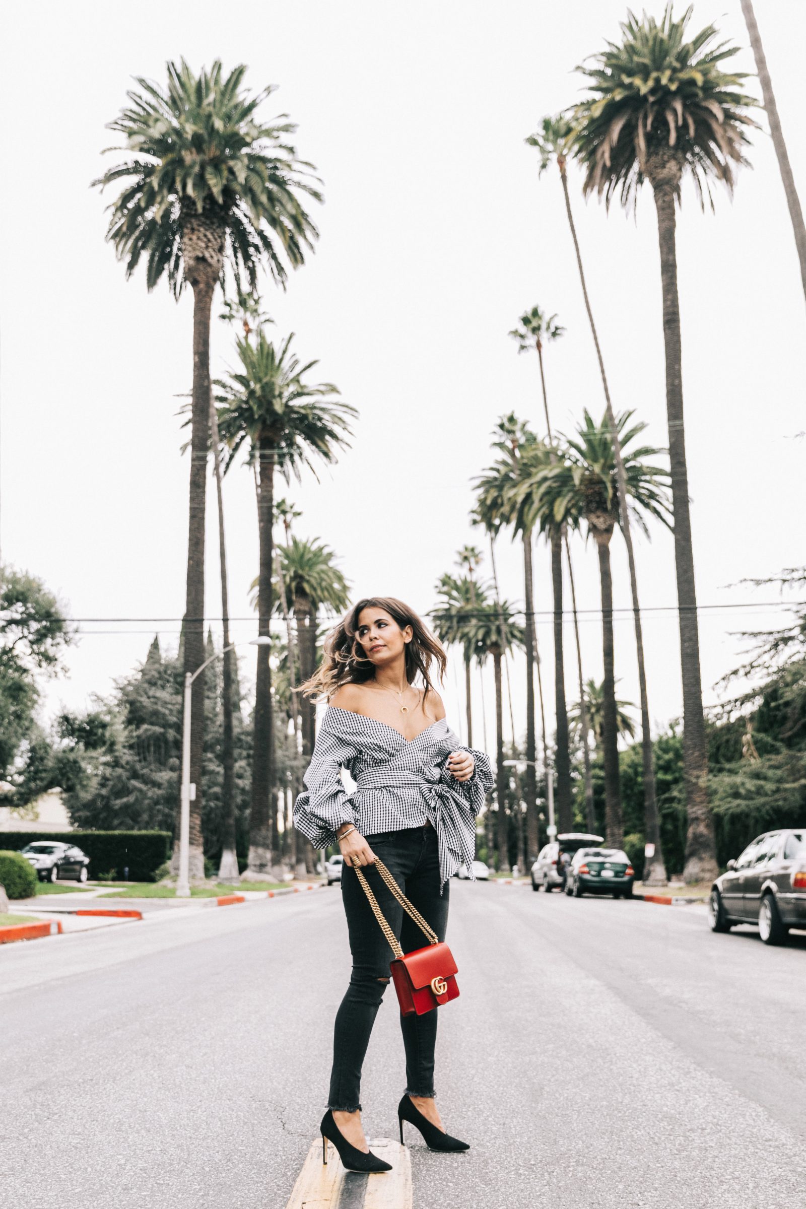 beverly_hills-off_the_shoulders_shirt-plaid-skinny_jeans-ripped_jeans-sincerely_jules_shop-gucci_bag-chicwish-outfit-street_style-los_angeles-collage_vintage-12