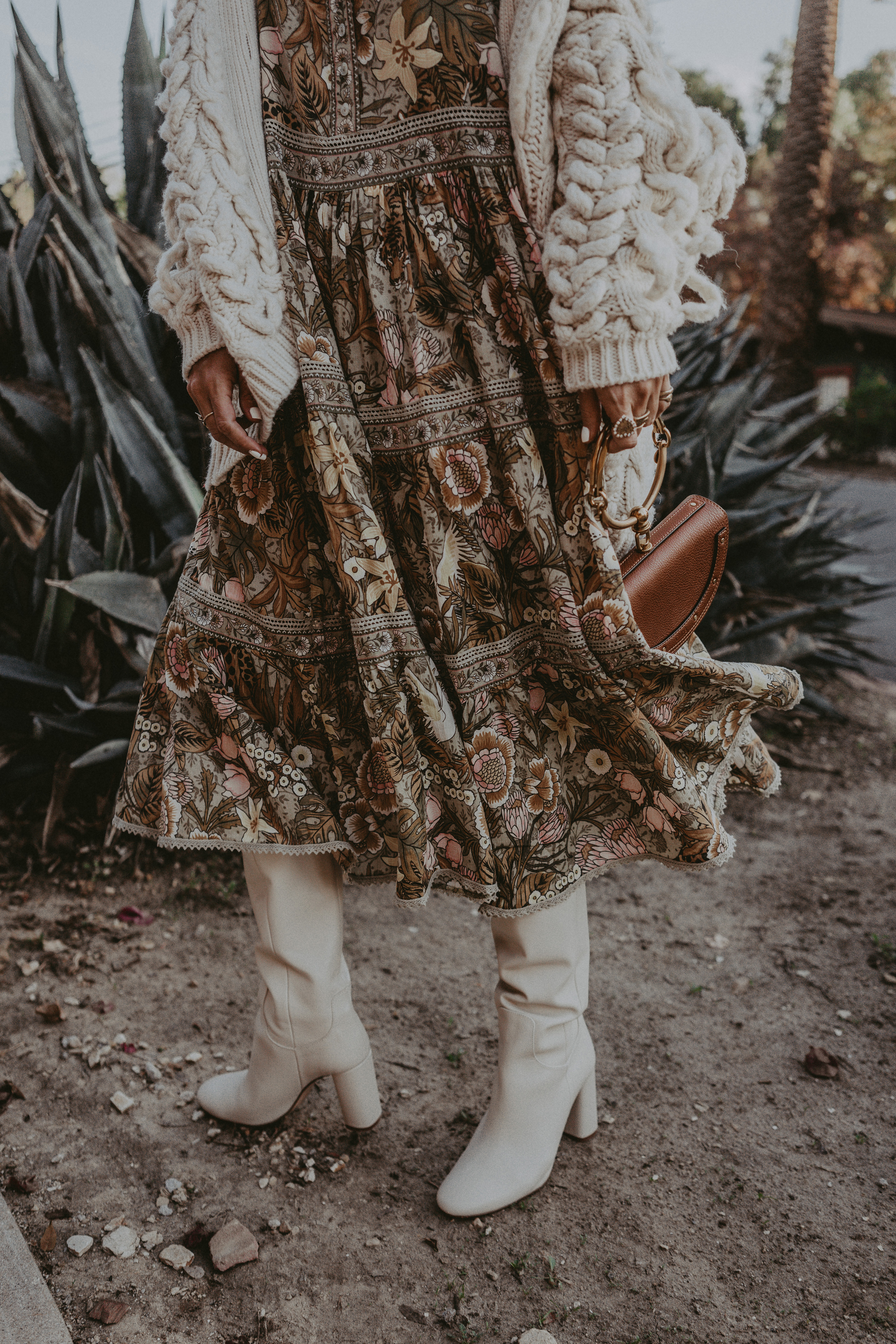 Collage_Vintage-Floral_Dress-XL_Cardigan-White_Boots-Spell_And_The ...