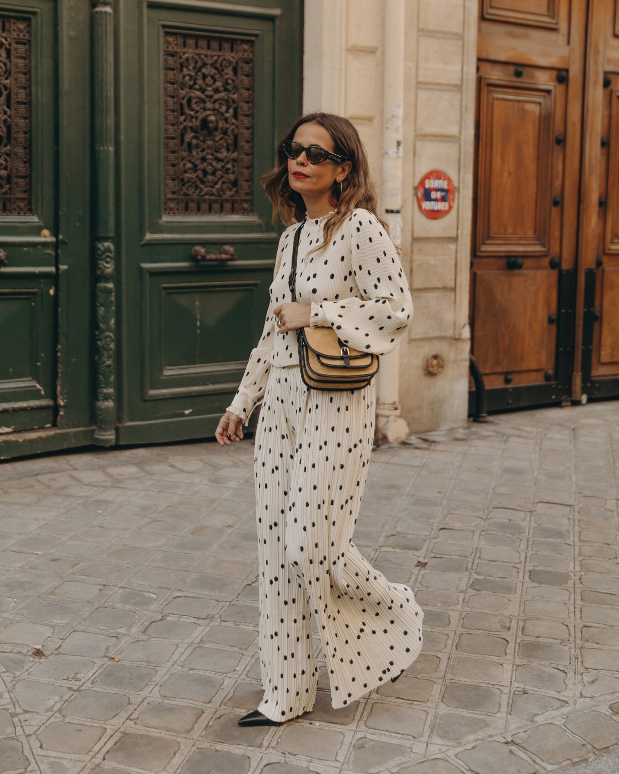 Polka Dot Co Ord Set - Effortless Vintage Glamour